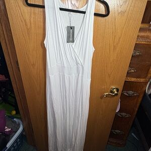 INC International Concepts Cream Maxi Dress